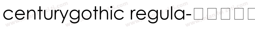 centurygothic regula字体转换